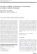 Cover page: The Effect of Wildfire on Soil Mercury Concentrations in Southern California Watersheds