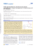 Cover page: Visible Light Sensitized CO2 Activation by the Tetraaza [CoIIN4H(MeCN)]2+ Complex Investigated by FT-IR Spectroscopy and DFT Calculations