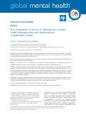 Cover page: The integration of idioms of distress into mental health assessments and interventions: a systematic review.