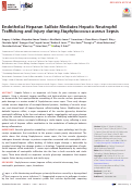 Cover page: Endothelial Heparan Sulfate Mediates Hepatic Neutrophil Trafficking and Injury during Staphylococcus aureus Sepsis