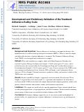 Cover page: Development and preliminary validation of the treatment adherence rating scale.