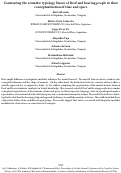 Cover page: Contrasting the semantic typology biases of Deaf and hearing  people in their conceptualization of time and space