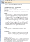 Cover page: The diagnosis of primary biliary cirrhosis