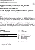 Cover page: Novel circulating tumor cell-based blood test for the assessment of PD-L1 protein expression in treatment-naïve, newly diagnosed patients with non-small cell lung cancer.