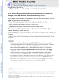 Cover page: Can social support mediate stigma and perceived stress in people live with human immunodeficiency virus?