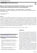 Cover page: Efficacy is Not Everything: Eliciting Women’s Preferences for a Vaginal HIV Prevention Product Using a Discrete-Choice Experiment