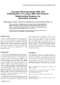 Cover page: Coronary steal syndrome with coil embolization of a large LIMA side branch: Radionuclide evidence for reversible ischemia