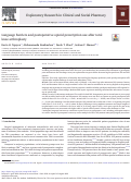 Cover page: Language barriers and postoperative opioid prescription use after total knee arthroplasty.