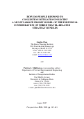 Cover page: How do people respond to congestion mitigation policies? A multivariate probit model of the individual consideration of three travel-related strategy bundles