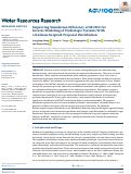 Cover page: Improving Simulation Efficiency of MCMC for Inverse Modeling of Hydrologic Systems With a Kalman‐Inspired Proposal Distribution