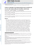 Cover page: Cookie or clementine? Psychophysiological stress reactivity and recovery after eating healthy and unhealthy comfort foods