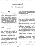 Cover page: Interpreting Metaphors in Real-time: Cross-modal Evidence for Exhaustive Access