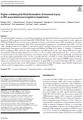 Cover page: Higher cerebrospinal fluid biomarkers of neuronal injury in HIV-associated neurocognitive impairment