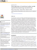 Cover page: Decomposition of recalcitrant carbon under experimental warming in boreal forest