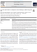 Cover page: Low CD4 nadir linked to widespread cortical thinning in adults living with HIV