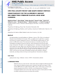 Cover page: Spectral Graph Theory and Graph Energy Metrics Show Evidence for the Alzheimer's Disease Disconnection Syndrome in APOE-4 Risk Gene Carriers
