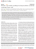 Cover page: Somatic copy number profiling from hepatocellular carcinoma circulating tumor cells.