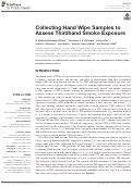 Cover page: Collecting Hand Wipe Samples to Assess Thirdhand Smoke Exposure