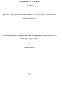 Cover page: Population and Geospatial Risks of Vaccine-Derived Poliovirus Type-2 in the Democratic Republic of the Congo