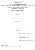 Cover page: Giving the Void Its Colors: Meta-statistics of the Eternal Inflation Scenario