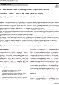 Cover page: C2 translaminar screw fixation in pediatric occipitocervical fusion.