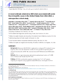 Cover page: A novel outbreak enterovirus D68 strain associated with acute flaccid myelitis cases in the USA (2012–14): a retrospective cohort study