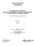 Cover page: Fluorometric Techniques For The Measurement Of Oceanic Chlorophyll In The Support Of Remote Sensing