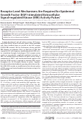 Cover page: Receptor Level Mechanisms Are Required for Epidermal Growth Factor (EGF)-stimulated Extracellular Signal-regulated Kinase (ERK) Activity Pulses*