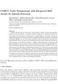 Cover page: CORC ® cable terminations with integrated Hall arrays for quench detection
