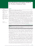 Cover page: Sleep disturbances and cognitive decline in the Northern Manhattan Study.