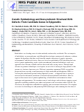 Cover page: Genetic Epidemiology and Nonsyndromic Structural Birth Defects: From Candidate Genes to Epigenetics