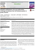 Cover page: Dynamic performance of an in-rack proton exchange membrane fuel cell battery system to power servers