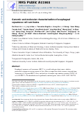 Cover page: Genomic and molecular characterization of esophageal squamous cell carcinoma