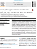 Cover page: Assessing methods to estimate emissions of non-methane organic compounds from landfills