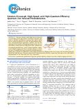 Cover page: Solution-Processed, High-Speed, and High-Quantum-Efficiency Quantum Dot Infrared Photodetectors