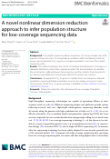 Cover page: A novel nonlinear dimension reduction approach to infer population structure for low-coverage sequencing data