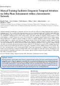 Cover page: Musical Training Facilitates Exogenous Temporal Attention via Delta Phase Entrainment within a Sensorimotor Network.