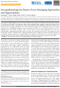 Cover page: Seroepidemiology for Enteric Fever: Emerging Approaches and Opportunities