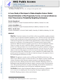 Cover page: A Case Study of the Impact of Data-Adaptive Versus Model-Based Estimation of the Propensity Scores on Causal Inferences from Three Inverse Probability Weighting Estimators