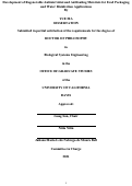 Cover page: Development of Regenerable Antimicrobial and Antifouling Materials for Food Packaging and Water Disinfection Applications