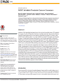 Cover page: SOST Inhibits Prostate Cancer Invasion