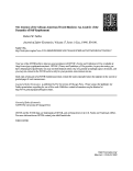 Cover page: The Absence of the African-American Owned Business: An Analysis of the Dynamics of Self-Employment