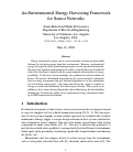 Cover page: An Environmental Energy Harvesting Framework for Sensor Networks