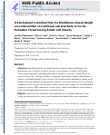 Cover page: A Randomized Controlled Trial of a Mindfulness-Based Weight Loss Intervention on Cardiovascular Reactivity to Social-Evaluative Threat Among Adults with Obesity