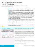 Cover page: Incidence of Dravet Syndrome in a US Population