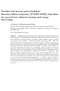 Cover page: Purified and Porous Poly(Vinylidene Fluoride-Trifluoroethylene) Thin Films For Pyroelectric Infrared Sensing and Energy Harvesting