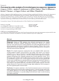 Cover page: Community-wide analysis of microbial genome sequence signatures