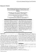 Cover page: Maternal bisphenol a exposure during pregnancy and its association with adipokines in Mexican‐American children