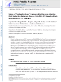 Cover page: Using a “Positive Deviance” Framework to Discover Adaptive Risk Reduction Behaviors Among High-Risk HIV Negative Black Men Who Have Sex with Men