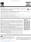 Cover page: Health-Related Issues in Latina Youth: Racial/Ethnic, Gender, and Generational Status Differences